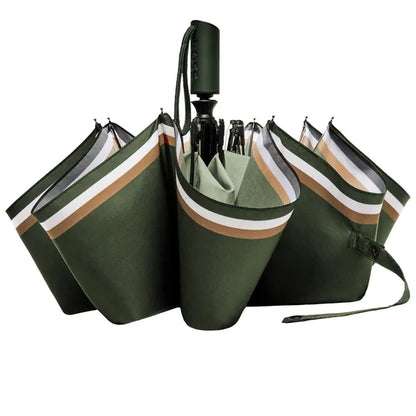 HUGO BOSS, Taschenschirm Varsity, Forest Green