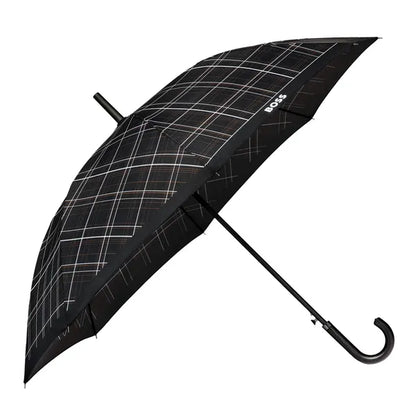 HUGO BOSS, Regenschirm , Checkered, Black