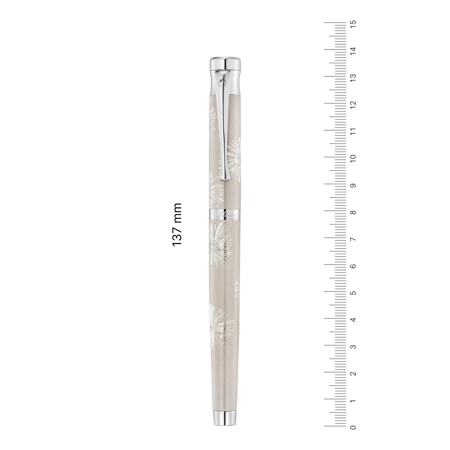 Waldmann, Fountain Pen, Starbust 18kt, Sterling Silver / Galaxy Grey
