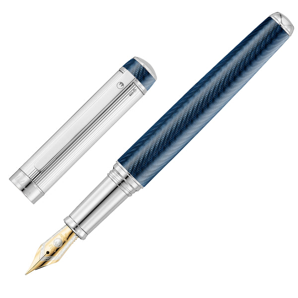 Waldmann, Füller, Grandeur 18Kt, Ozeanblau
