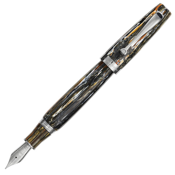 Montegrappa, Mia Acciaio Fountain Pen, Meteor Shower