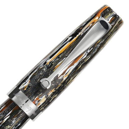 Montegrappa, Mia Acciaio Fountain Pen, Meteor Shower