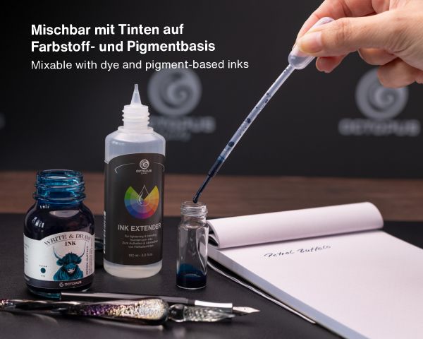 Octopus Fluids colorless fountain pen ink extender for mixing and lightening Transparent 100 ml
