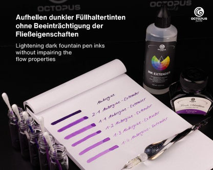 Octopus Fluids colorless fountain pen ink extender for mixing and lightening Transparent 100 ml