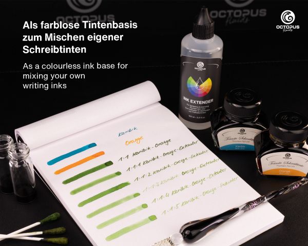 Octopus Fluids colorless fountain pen ink extender for mixing and lightening Transparent 100 ml