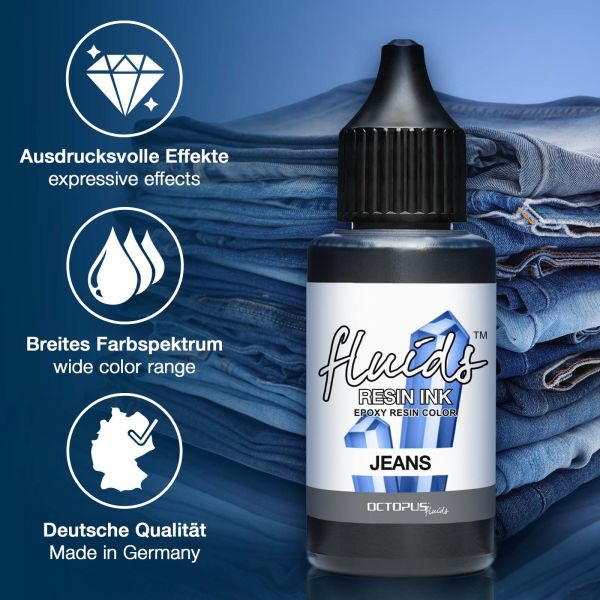 Octopus Fluids Resin Ink JEANS transparent Blue