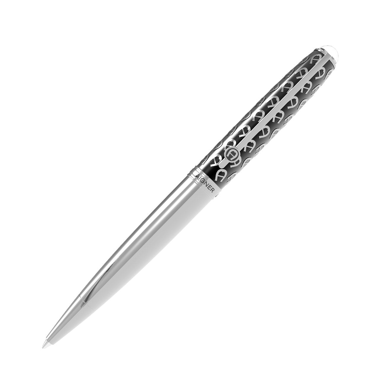 Aigner, Kugelschreiber Monogramm, Silber