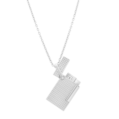 ST Dupont Feuerzeug Lighter Necklace Lighter Nekclace, Palladium, Silver
