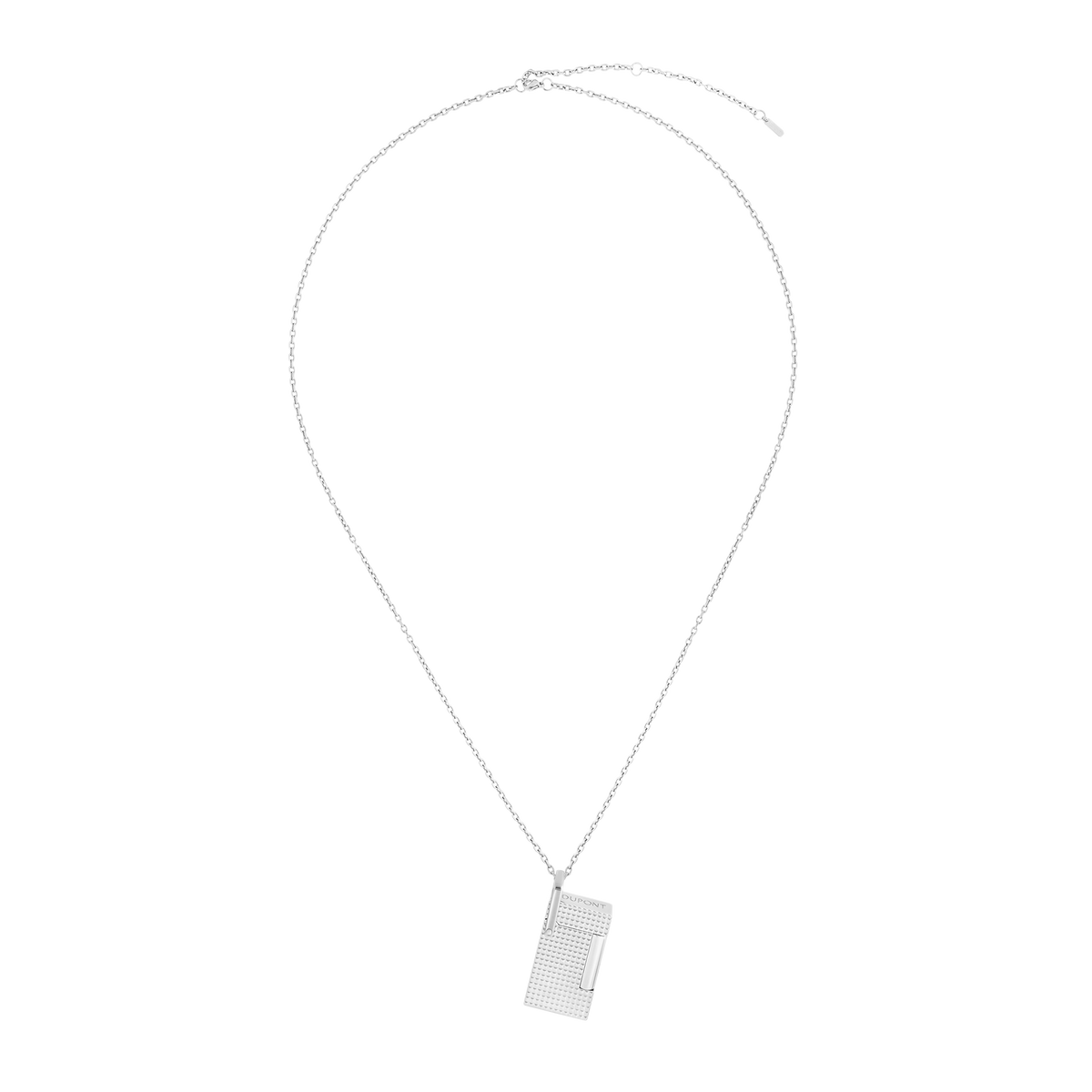 ST Dupont Feuerzeug Lighter Necklace Lighter Nekclace, Palladium, Silver
