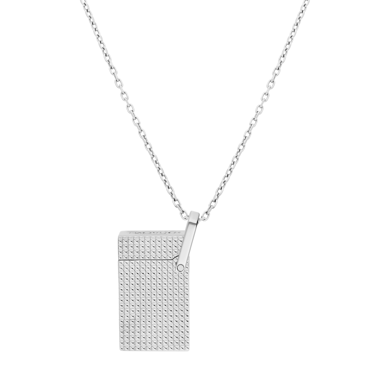 ST Dupont Feuerzeug Lighter Necklace Lighter Nekclace, Palladium, Silver