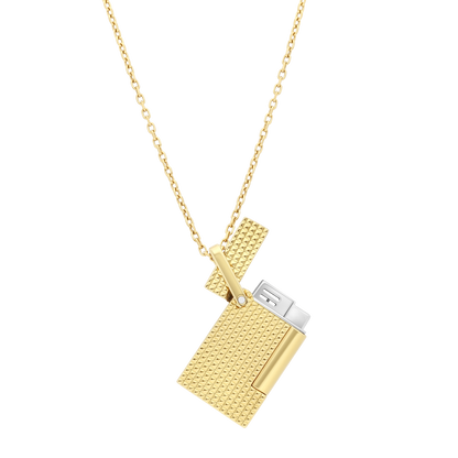 ST Dupont Feuerzeug Lighter Necklace Lighter Nekclace, Golden