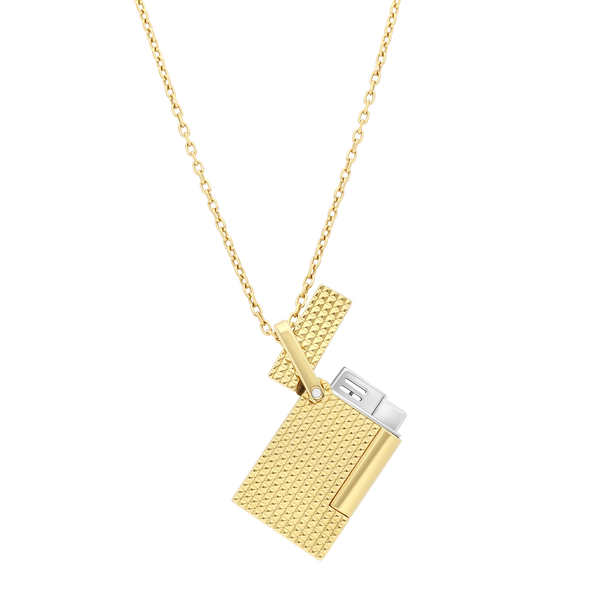 ST Dupont Feuerzeug Lighter Necklace Lighter Nekclace, Golden