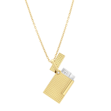 ST Dupont Feuerzeug Lighter Necklace Lighter Nekclace, Golden