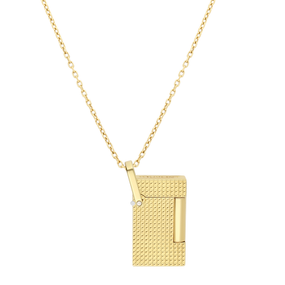 ST Dupont Feuerzeug Lighter Necklace Lighter Nekclace, Golden