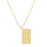 ST Dupont Feuerzeug Lighter Necklace Lighter Nekclace, Golden