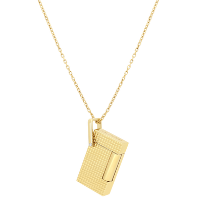 ST Dupont Feuerzeug Lighter Necklace Lighter Nekclace, Golden