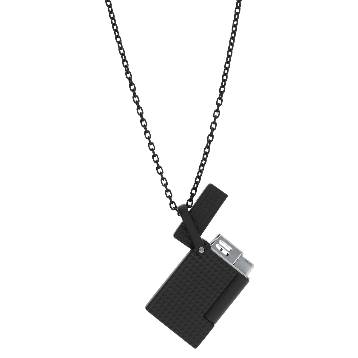 ST Dupont Feuerzeug Lighter Necklace Lighter Nekclace, Schwarz