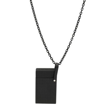 ST Dupont Feuerzeug Lighter Necklace Lighter Nekclace, Schwarz