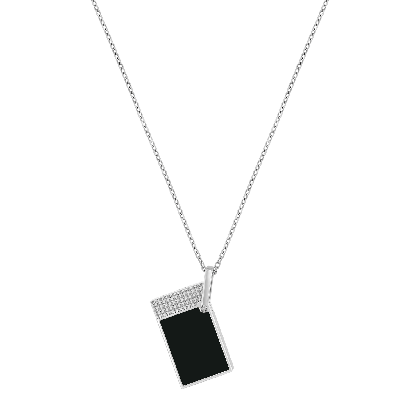 ST Dupont Lighter Necklace Silver