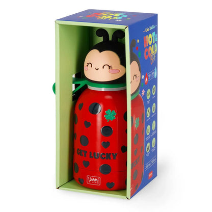 Legami Thermos Bottle, Hot&Cold BFF, Ladybug