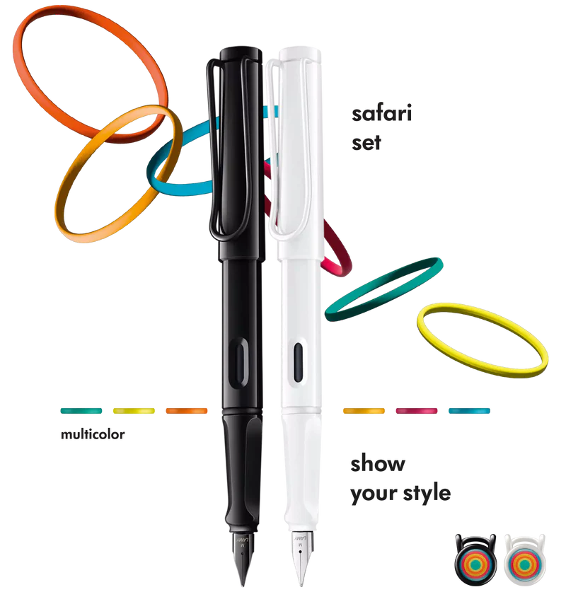 Lamy, Safari Fountain Pen, multi-color set