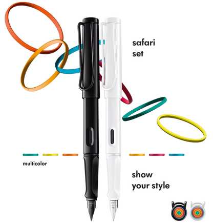 Lamy, Safari Fountain Pen, multi-color set