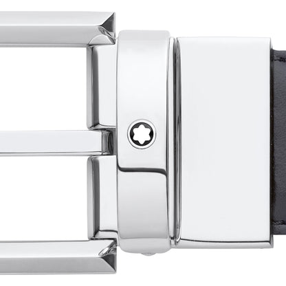Montblanc Wendbarer Gürtel mit hufeisenförmiger Schließe 30 mm aus Leder – Ansicht 3