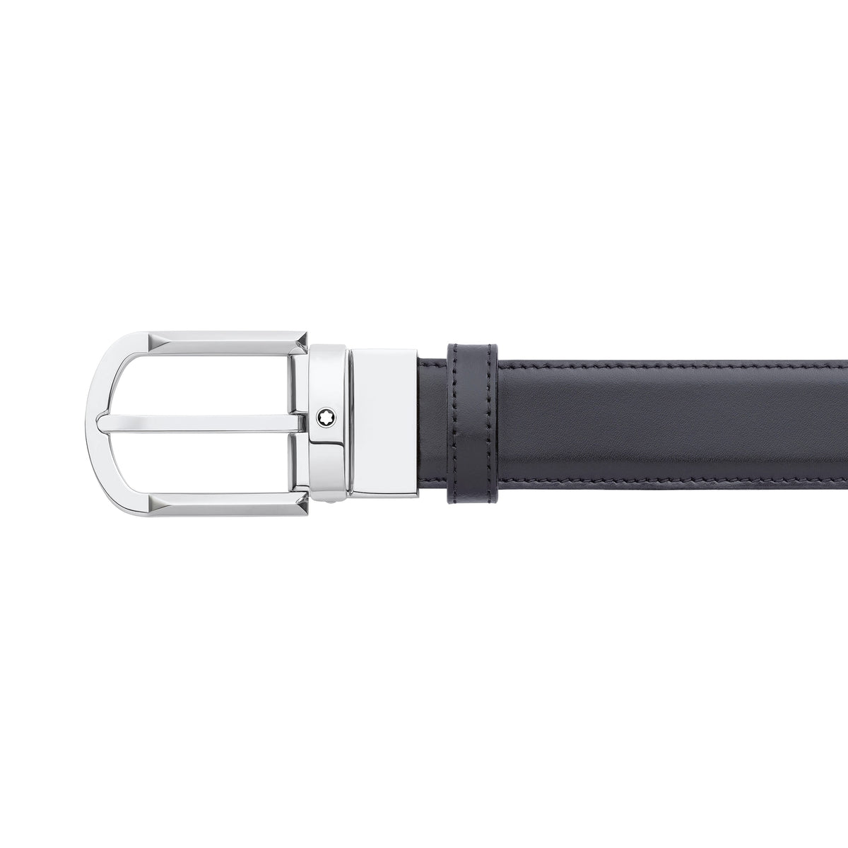 Montblanc Wendbarer Gürtel mit hufeisenförmiger Schließe 30 mm aus Leder – Ansicht 4