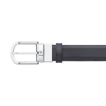Montblanc Wendbarer Gürtel mit hufeisenförmiger Schließe 30 mm aus Leder – Ansicht 4