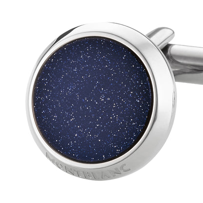 Montblanc Meisterstück Manschettenknöpfe mit blauer Aventurinintarsie (MB112906) – Ansicht 4