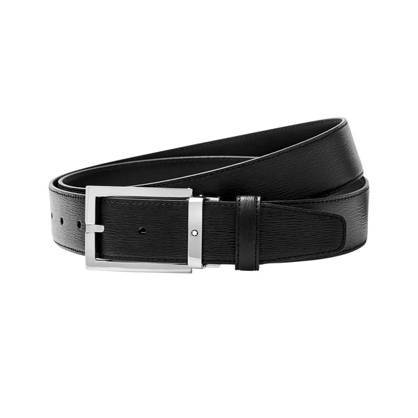 Montblanc Rechteckiger Gürtel 35 mm aus Leder