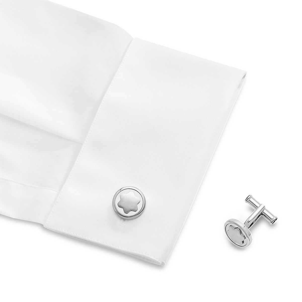 Montblanc Manschettenknöpfe Star mit Harzintarsie – Ansicht 2