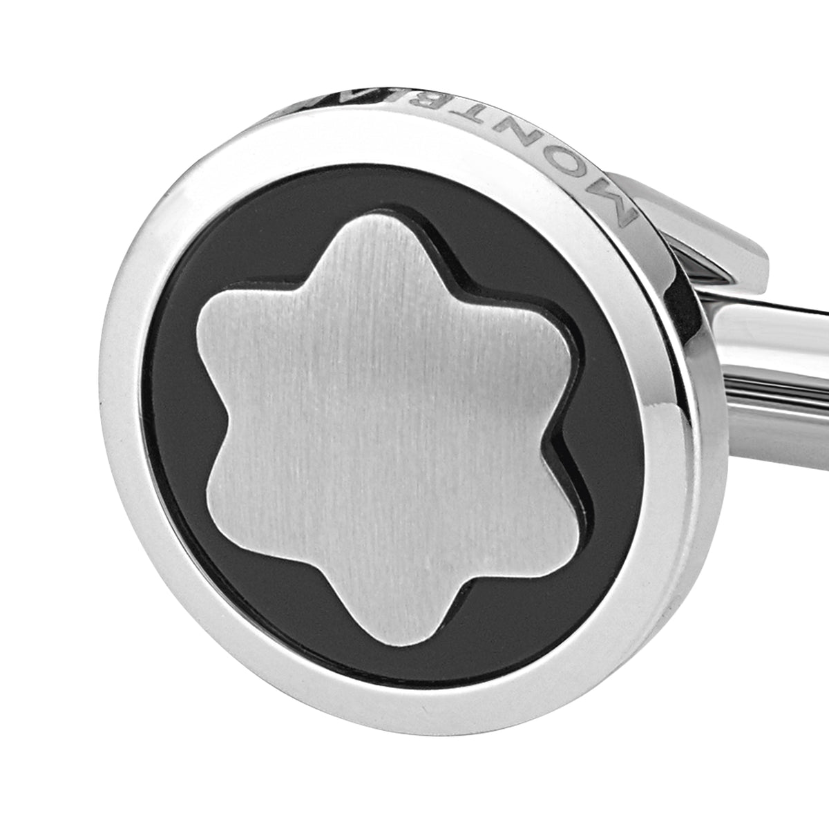Montblanc Manschettenknöpfe Star mit Onyxintarsie – Ansicht 4