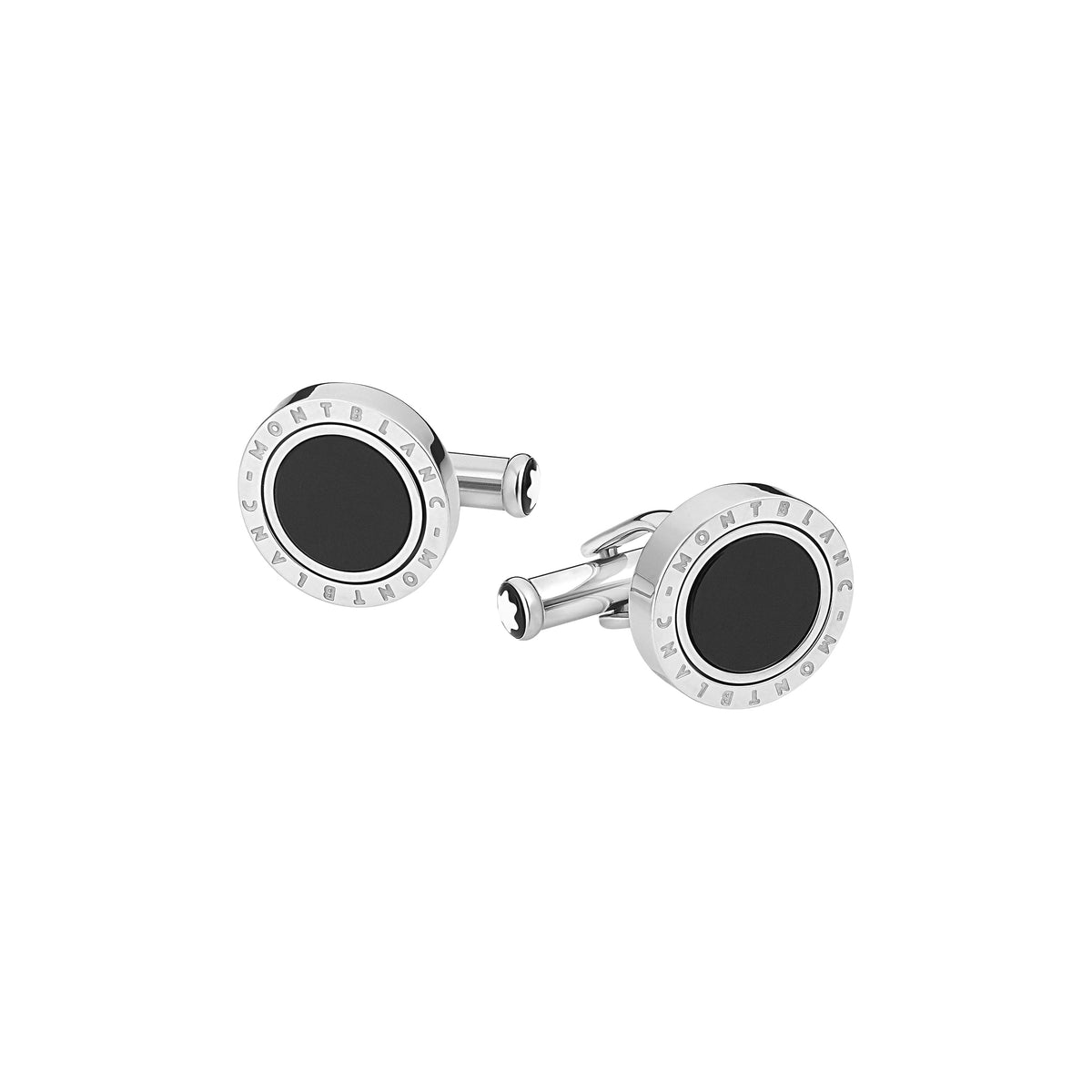 Montblanc Meisterstück Manschettenknöpfe mit Onyxintarsie (MB116664) – Ansicht 1