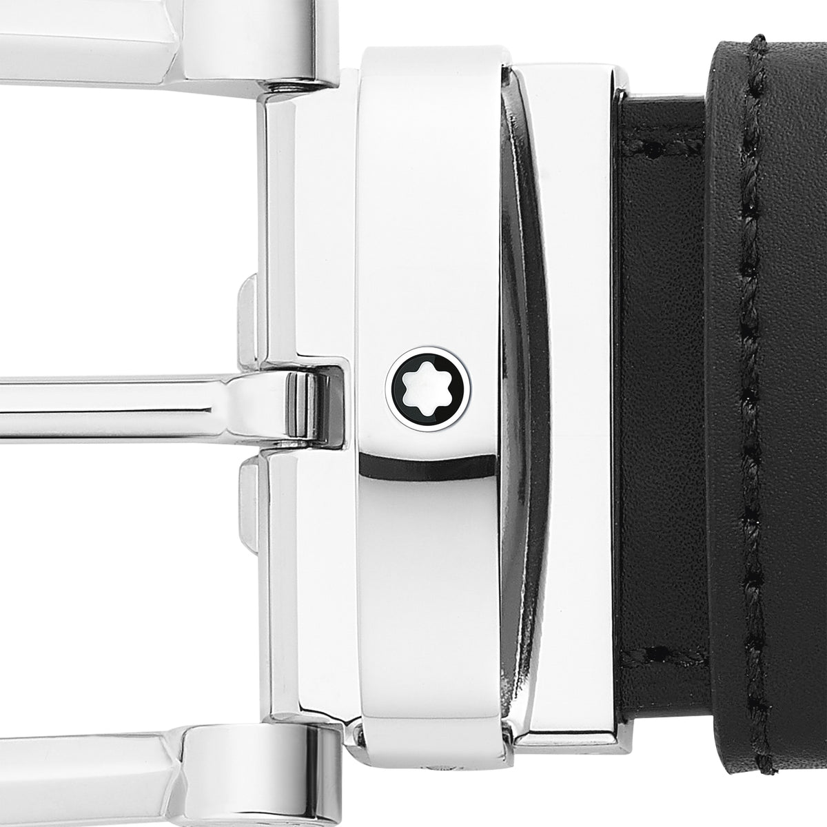 Montblanc Wendbarer Gürtel mit hufeisenförmiger Schließe 35 mm aus Leder – Ansicht 2