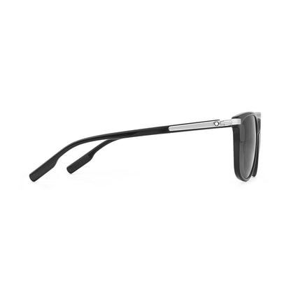Montblanc Rechteckige Sonnenbrille mit schwarzem Acetatrahmen (MB129804) – Ansicht 2