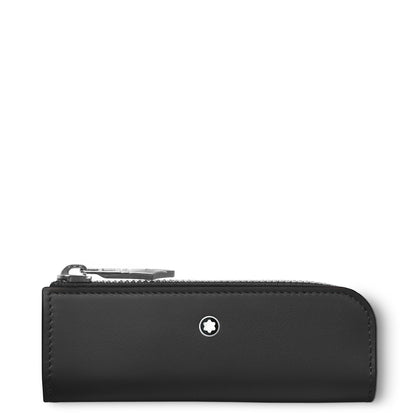 Montblanc Etui für 1 Heritage Rouge et Noir Baby Schreibgerät aus Meisterstück Leder – Schwarz – Ansicht 1