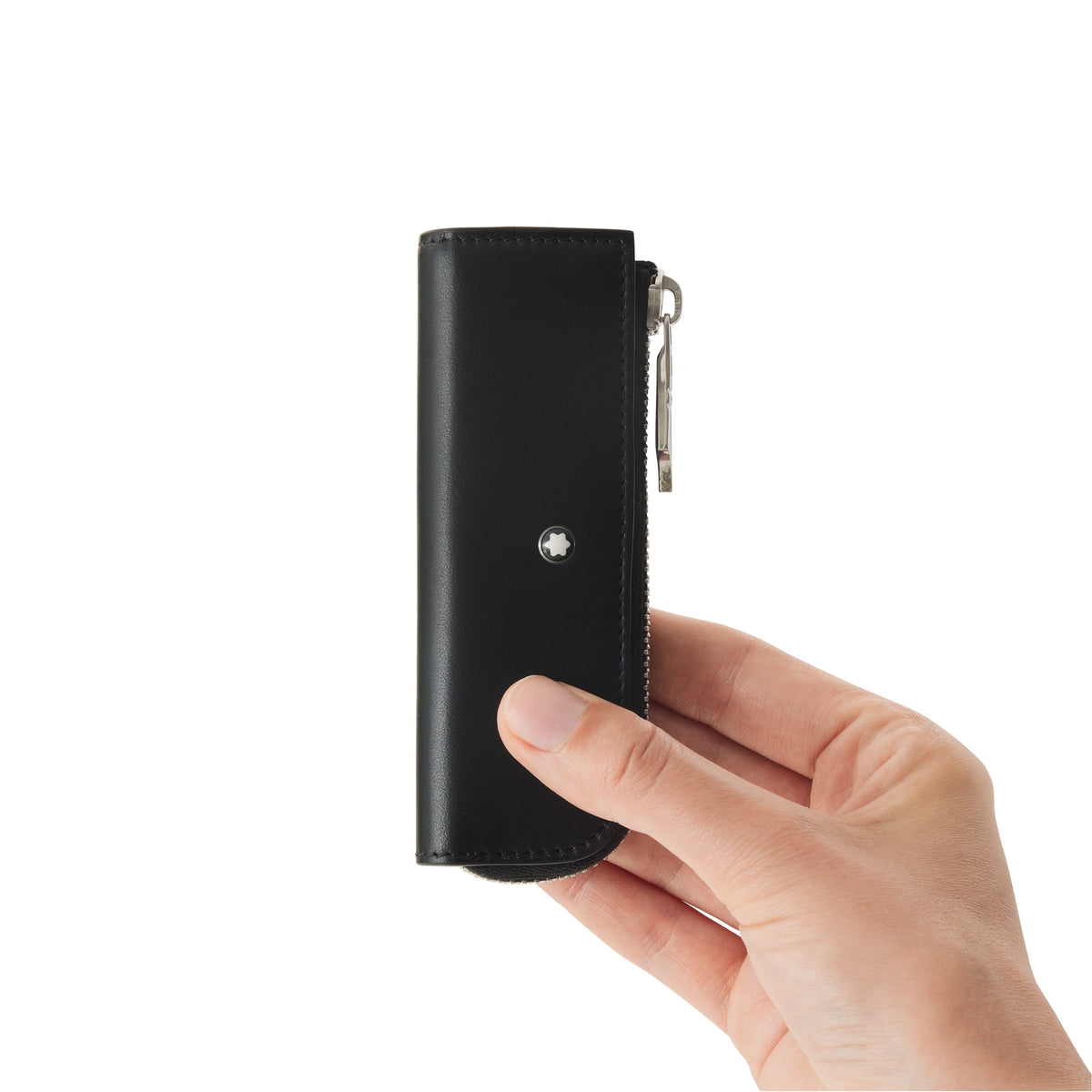 Montblanc Etui für 1 Heritage Rouge et Noir Baby Schreibgerät aus Meisterstück Leder – Schwarz – Ansicht 2