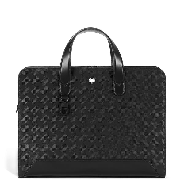 Montblanc Flache Schreibmappe aus Extreme Leder – Schwarz