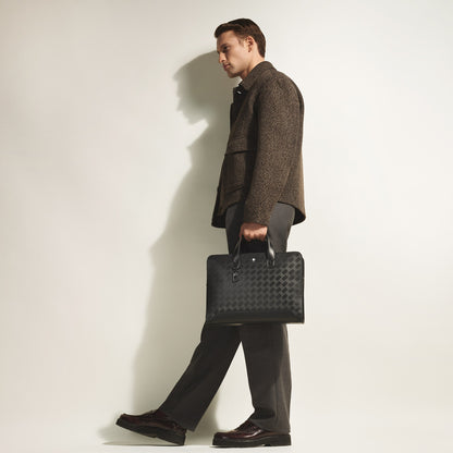 Montblanc Flache Schreibmappe aus Extreme Leder – Schwarz – Ansicht 2