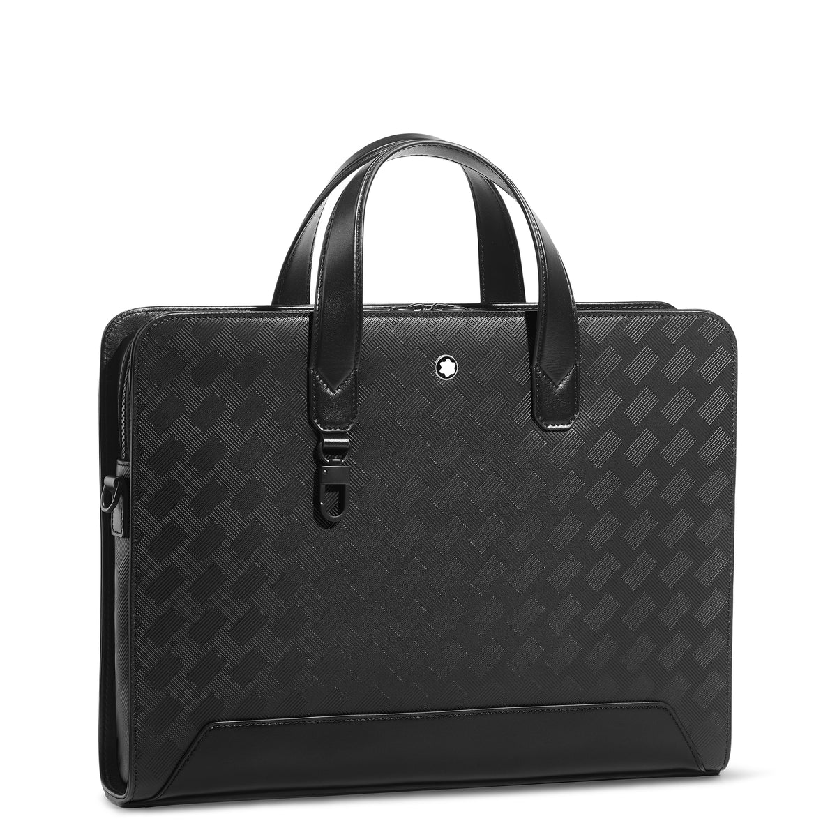 Montblanc Flache Schreibmappe aus Extreme Leder – Schwarz – Ansicht 3