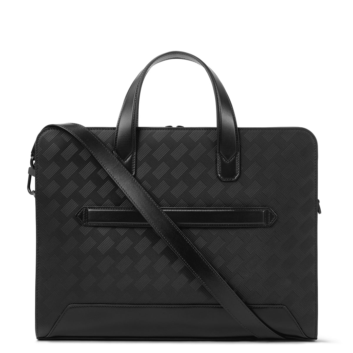 Montblanc Flache Schreibmappe aus Extreme Leder – Schwarz – Ansicht 4