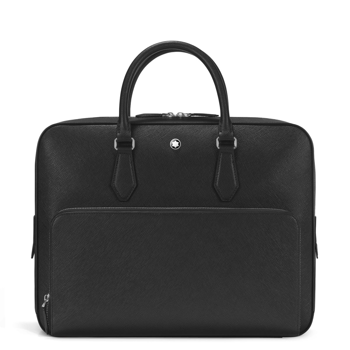 Montblanc Mittelgroße Schreibmappe mit Tasche aus Sartorial Leder – Schwarz – Ansicht 1