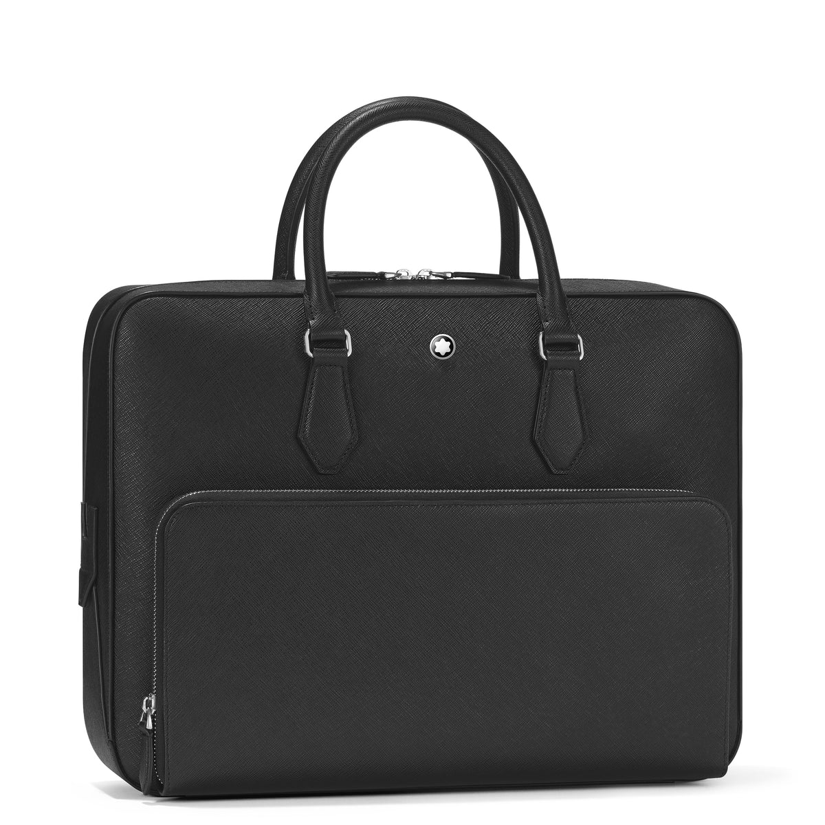 Montblanc Mittelgroße Schreibmappe mit Tasche aus Sartorial Leder – Schwarz – Ansicht 3
