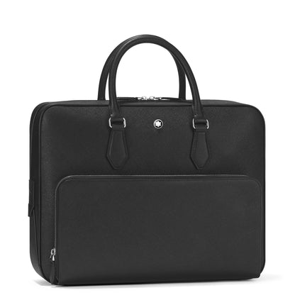 Montblanc Mittelgroße Schreibmappe mit Tasche aus Sartorial Leder – Schwarz – Ansicht 3