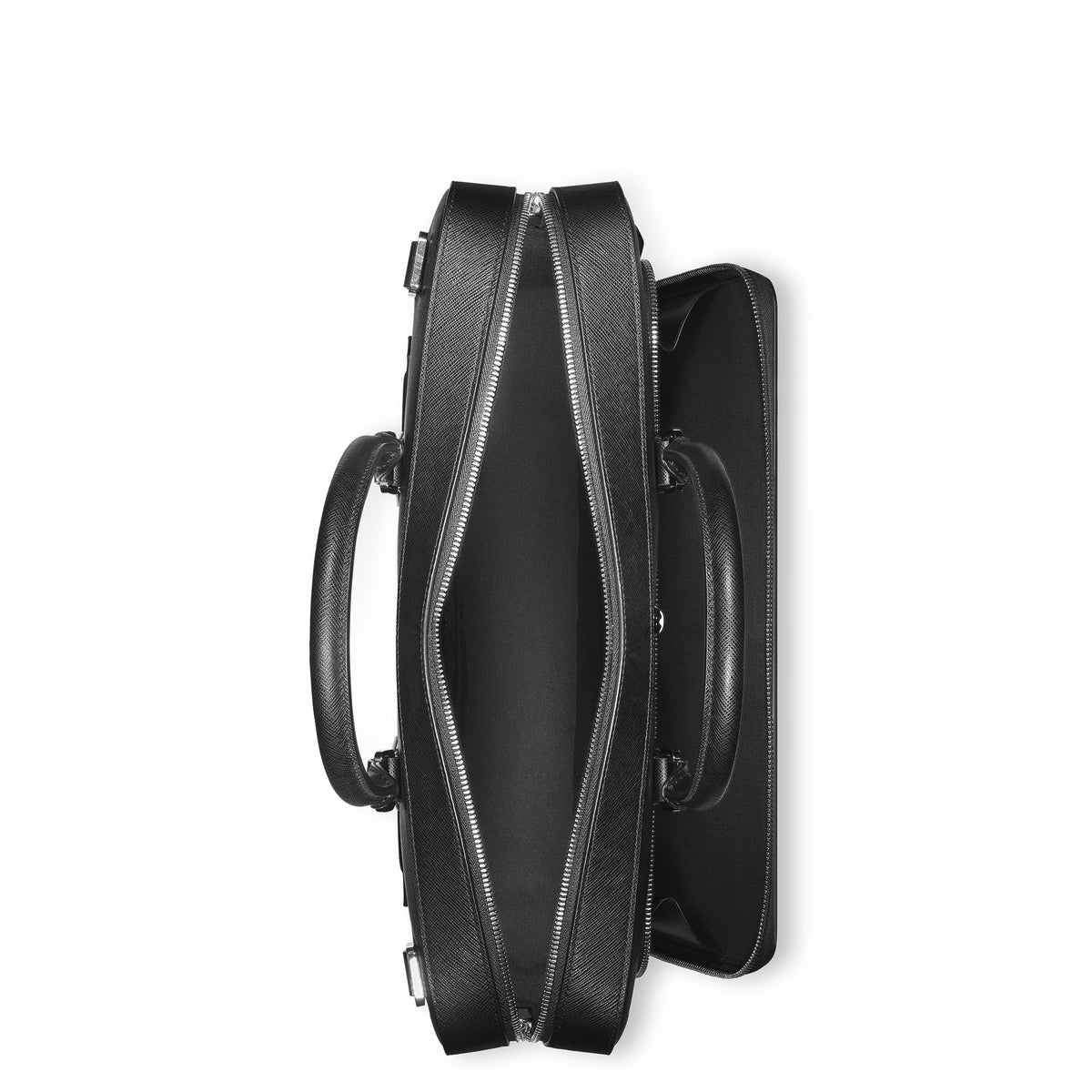 Montblanc Mittelgroße Schreibmappe mit Tasche aus Sartorial Leder – Schwarz – Ansicht 7