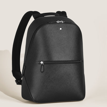 Montblanc Kleiner Rucksack aus Sartorial Leder – Schwarz – Ansicht 3