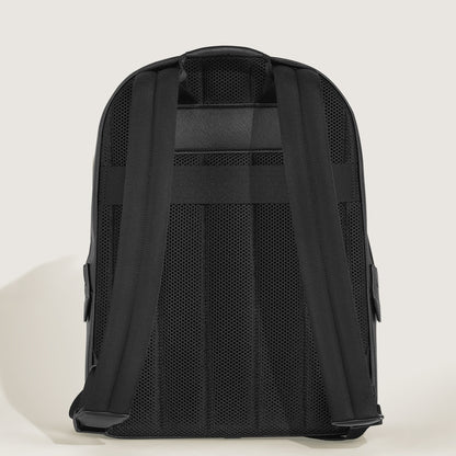 Montblanc Kleiner Rucksack aus Sartorial Leder – Schwarz – Ansicht 4