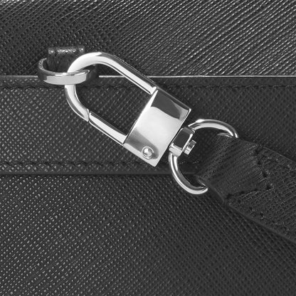 Montblanc Kleine Umhängetasche aus Sartorial Leder – Schwarz – Ansicht 7