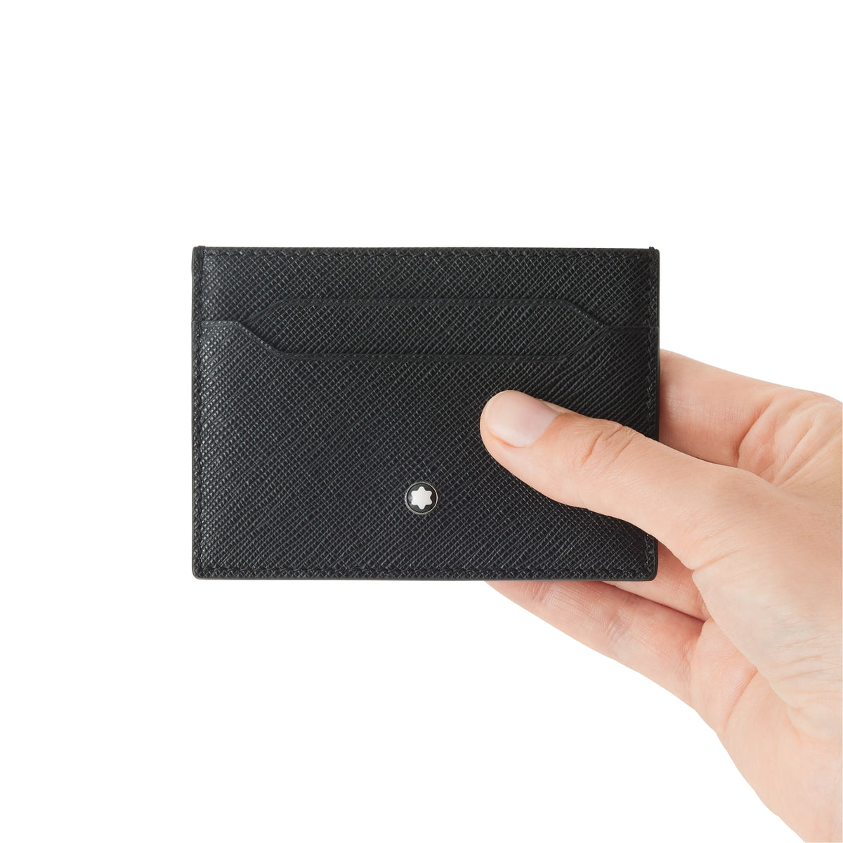 Montblanc Kartenetui 5 cc aus Sartorial Leder – Schwarz – Ansicht 2